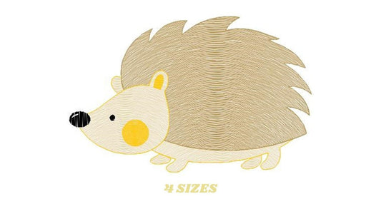 Hedgehog embroidery designs - Woodland Animal embroidery design machine embroidery pattern - Porcupine embroidery file  instant download