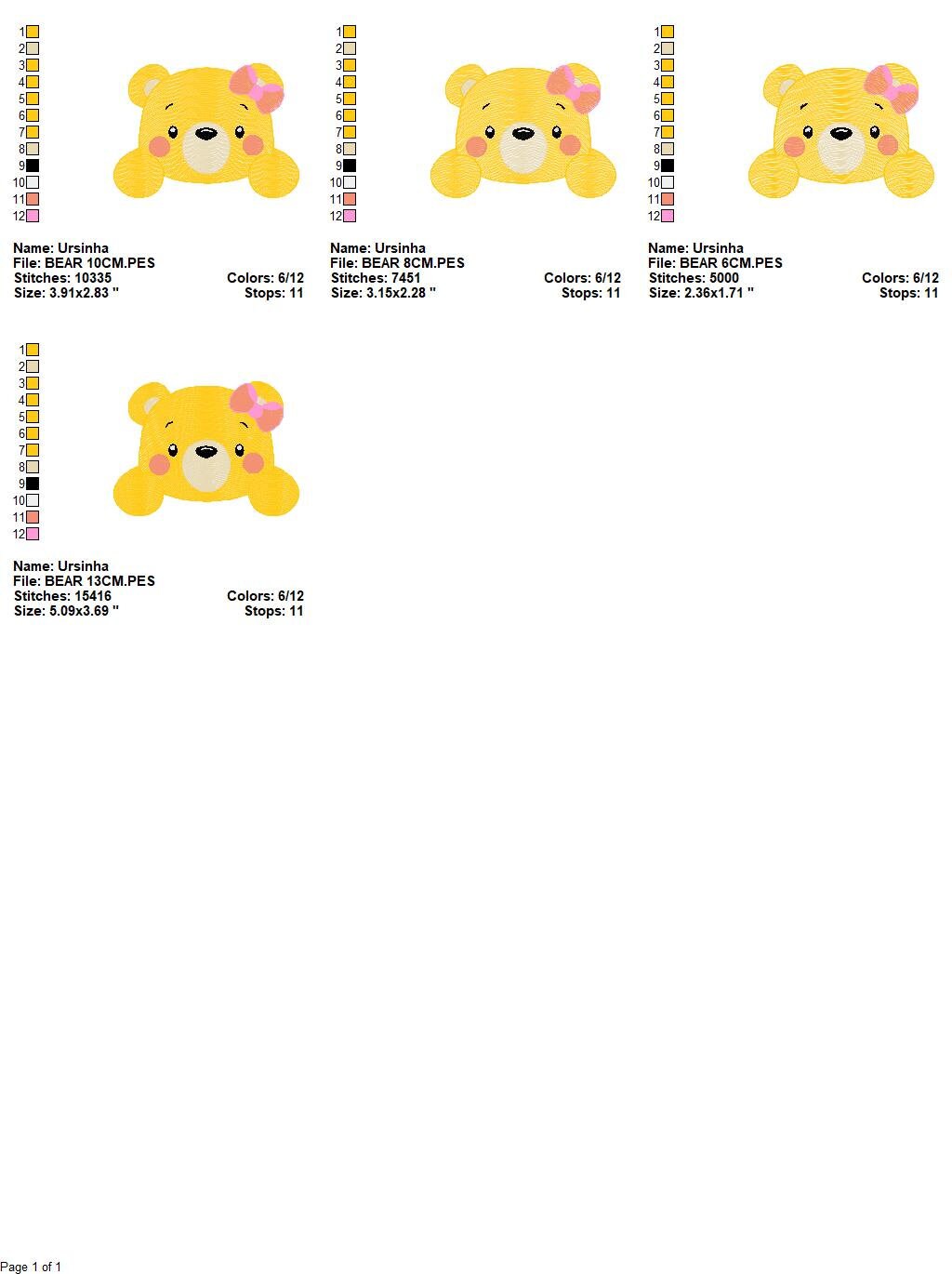 Peek a boo Bear embroidery designs - Teddy embroidery design machine embroidery pattern - Baby girl embroidery file - instant download jef Marcia Embroidery