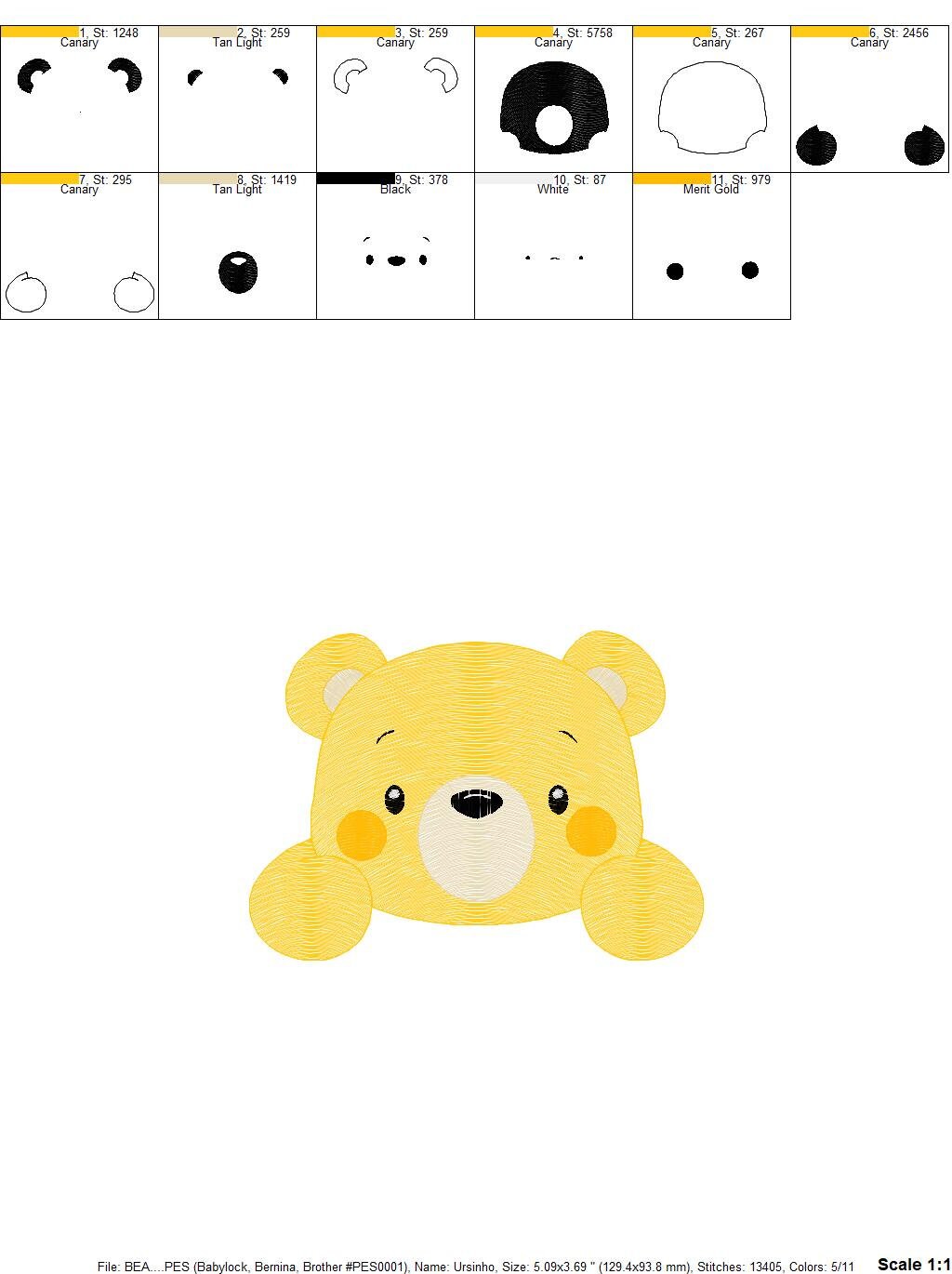 Peek a boo Bear embroidery designs - Teddy embroidery design machine embroidery pattern - Baby Boy embroidery file - instant download pes