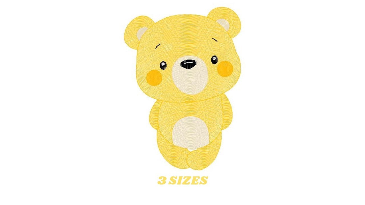 Bear embroidery designs - Teddy embroidery design machine embroidery pattern - Baby Boy embroidery file - instant  digital download bear Marcia Embroidery