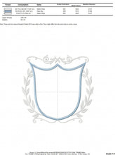 Carica l&#39;immagine nel visualizzatore di Gallery, Crown embroidery designs - Laurel embroidery design machine embroidery pattern - Baby embroidery file - frame embroidery Monogram crown hus
