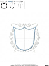 Load image into Gallery viewer, Crown embroidery designs - Laurel embroidery design machine embroidery pattern - Baby embroidery file - frame embroidery Monogram crown hus
