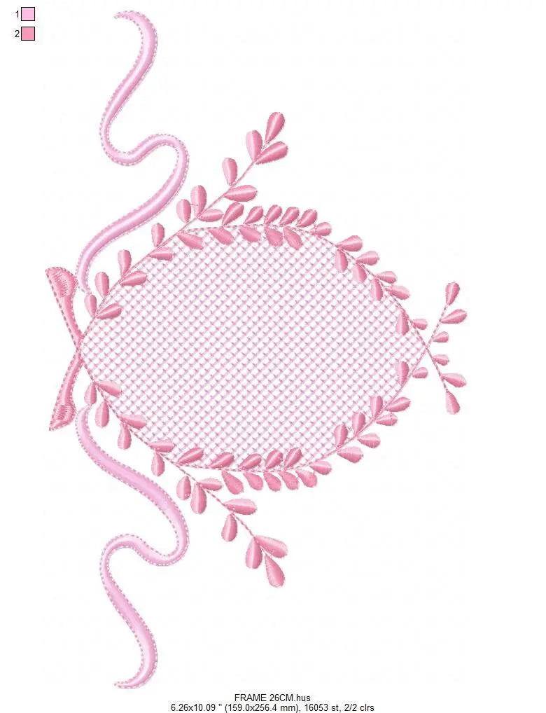 Frame embroidery designs set - Floral Design Shape Embroidery Machine embroidery pattern - monogram quilt design - instant download digital Marcia Embroidery