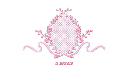 Frame embroidery designs set - Floral Design Shape Embroidery Machine embroidery pattern - monogram quilt design - instant download digital Marcia Embroidery