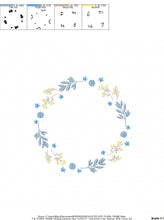 Load image into Gallery viewer, Monogram Frame embroidery designs - Flower embroidery design machine embroidery pattern - Floral embroidery file - baby girl embroidery pes
