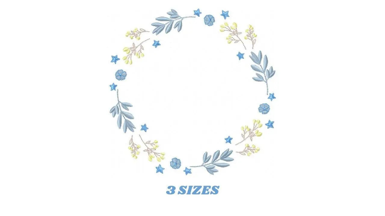 Monogram Frame embroidery designs - Flower embroidery design machine embroidery pattern - Floral embroidery file - baby girl embroidery pes Marcia Embroidery