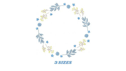 Monogram Frame embroidery designs - Flower embroidery design machine embroidery pattern - Floral embroidery file - baby girl embroidery pes Marcia Embroidery