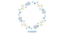 Load image into Gallery viewer, Monogram Frame embroidery designs - Flower embroidery design machine embroidery pattern - Floral embroidery file - baby girl embroidery pes
