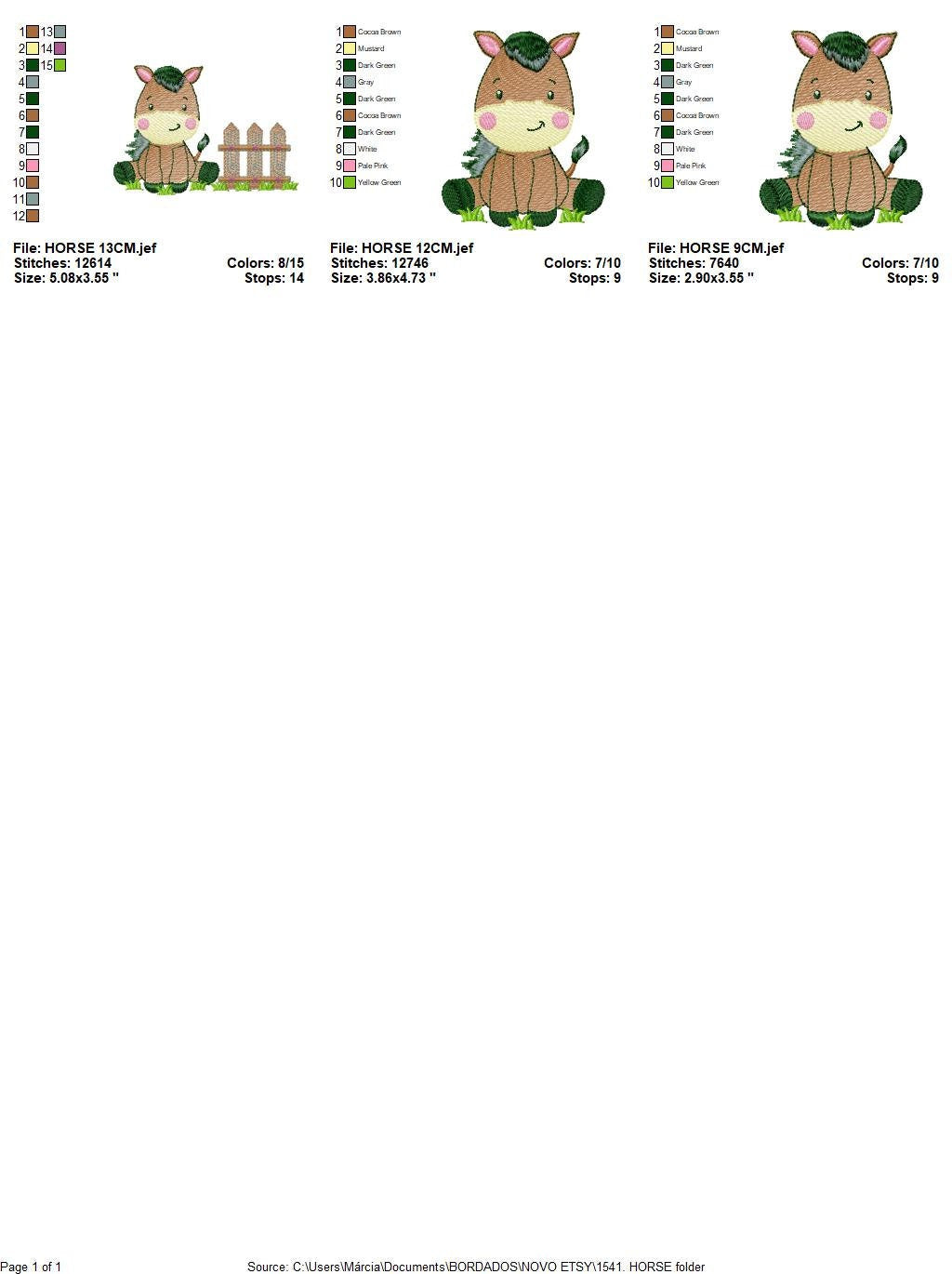 Horse embroidery design - Baby Boy embroidery designs machine embroidery pattern - Horse applique design Farm animals - instant download