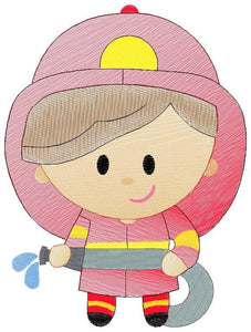 Firefighter embroidery designs - Fireman embroidery design machine embroidery pattern - instant download - Fire embroidery digital file