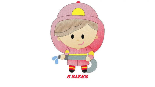 Firefighter embroidery designs - Fireman embroidery design machine embroidery pattern - instant download - Fire embroidery digital file Marcia Embroidery