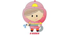 Cargar imagen en el visor de la galería, Firefighter embroidery designs - Fireman embroidery design machine embroidery pattern - instant download - Fire embroidery digital file
