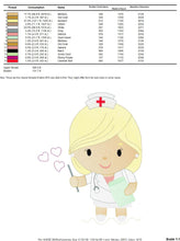 Carica l&#39;immagine nel visualizzatore di Gallery, Nurse embroidery designs - Girl Doctor embroidery design machine embroidery pattern - instant download - Hospital embroidery file pes jef
