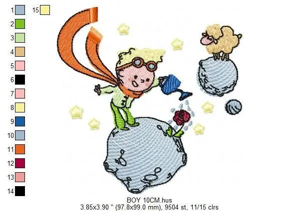 Little Prince embroidery designs - King embroidery design machine embroidery pattern - instant download - baby boy embroidery file fairytale Marcia Embroidery