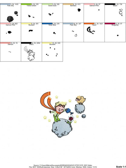 Little Prince embroidery designs - King embroidery design machine embroidery pattern - instant download - baby boy embroidery file fairytale Marcia Embroidery