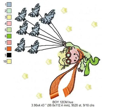 Little Prince embroidery designs - King embroidery design machine embroidery pattern - instant download - baby boy embroidery file fairytale Marcia Embroidery