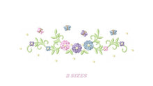 Cargar imagen en el visor de la galería, Flower Frame embroidery designs - Flower embroidery design machine embroidery pattern - Butterfly embroidery file - baby girl embroidery pes
