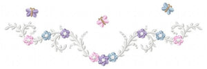 Flower Frame embroidery designs - Delicate Flower embroidery design machine embroidery pattern - Wreath embroidery file - girl embroidery