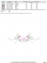 Load image into Gallery viewer, Flower Frame embroidery designs - Heart embroidery design machine embroidery pattern - Butterfly embroidery file - baby girl embroidery pes
