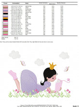 Carica l&#39;immagine nel visualizzatore di Gallery, Girl embroidery designs - Princess embroidery design machine embroidery pattern - Fairy Pixie embroidery file - jef pes dst hus vip, vp3
