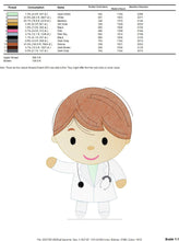 Load image into Gallery viewer, Doctor embroidery designs - Nurse embroidery design machine embroidery pattern - instant download - Medical Doctor embroidery file Health
