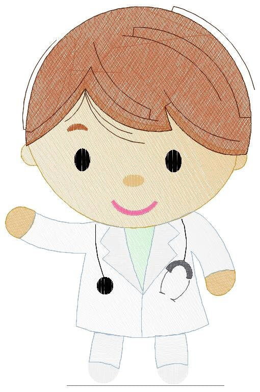 Male Doctor embroidery designs - Hospital Nurse machine embroidery pattern - Medical Health Doctor file - Instant digital download pes jef