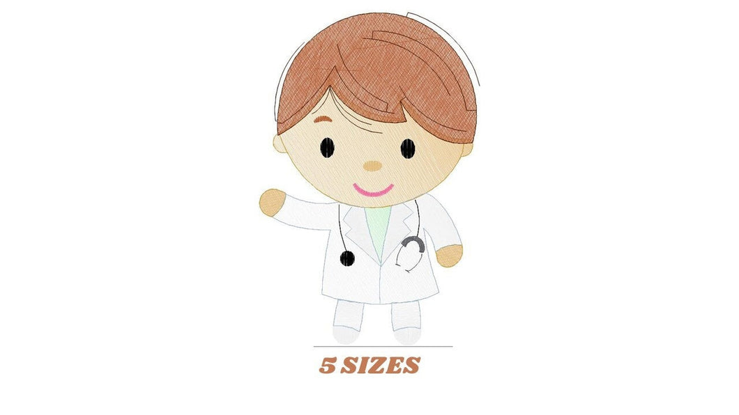 Doctor embroidery designs - Nurse embroidery design machine embroidery pattern - instant download - Medical Doctor embroidery file Health