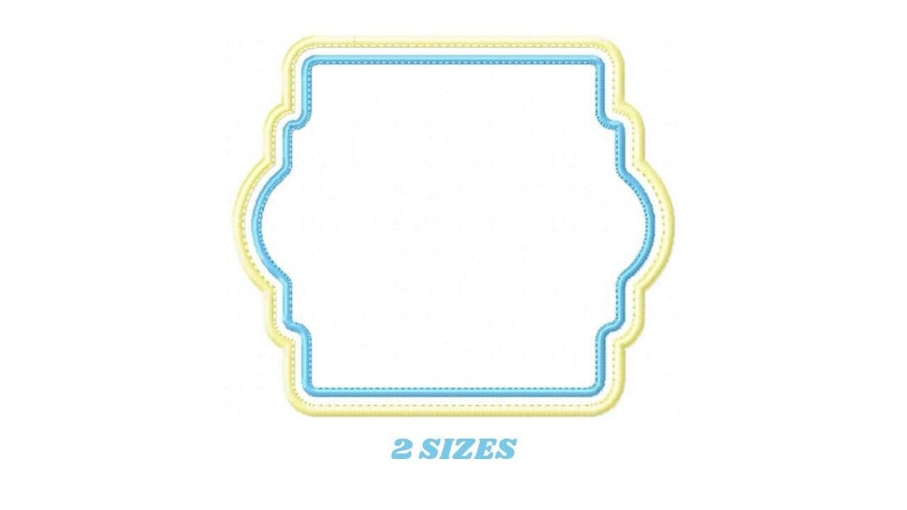 Frames for monograms Machine embroidery designs set