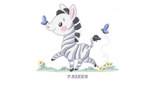 Zebra embroidery designs - Animal embroidery design machine embroidery pattern - Safari embroidery file - instant digital download pes jef