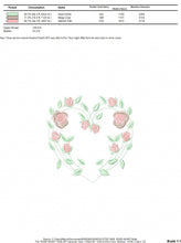 Carica l&#39;immagine nel visualizzatore di Gallery, Heart with roses embroidery designs - Flower embroidery design machine embroidery pattern - Monogram Frame embroidery file - pes jef vip vp3
