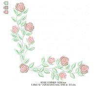 Cargar imagen en el visor de la galería, Heart with roses embroidery designs - Flower embroidery design machine embroidery pattern - Monogram Frame embroidery file - pes jef vip vp3
