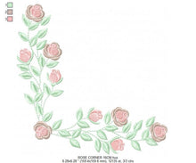 Carica l&#39;immagine nel visualizzatore di Gallery, Heart with roses embroidery designs - Flower embroidery design machine embroidery pattern - Monogram Frame embroidery file - pes jef vip vp3
