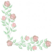 Carica l&#39;immagine nel visualizzatore di Gallery, Heart with roses embroidery designs - Flower embroidery design machine embroidery pattern - Monogram Frame embroidery file - pes jef vip vp3
