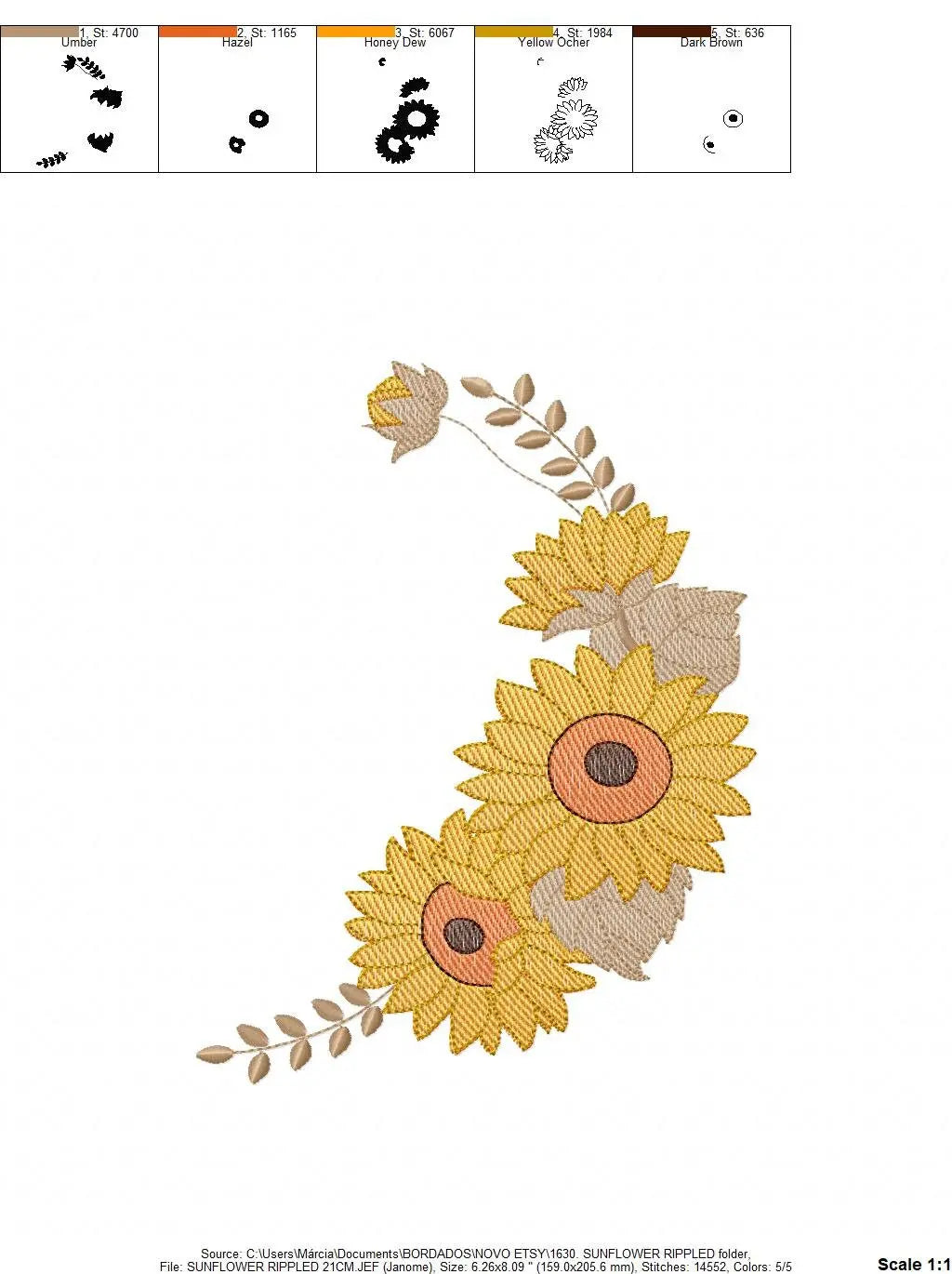 Flowers embroidery designs - Flower corner embroidery design machine embroidery pattern - Towel embroidery file Marcia Embroidery