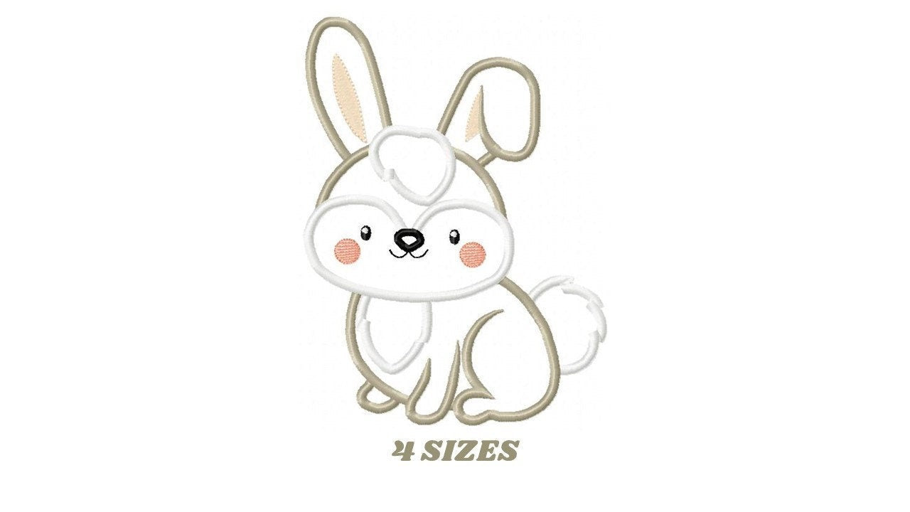 Bunny embroidery design - Rabbit embroidery designs machine embroidery pattern - Baby boy embroidery file - rabbit applique design download Marcia Embroidery