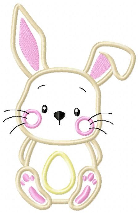 Bunny embroidery design - Rabbit embroidery designs machine embroidery pattern - Baby boy embroidery file - Rabbit applique Easter download