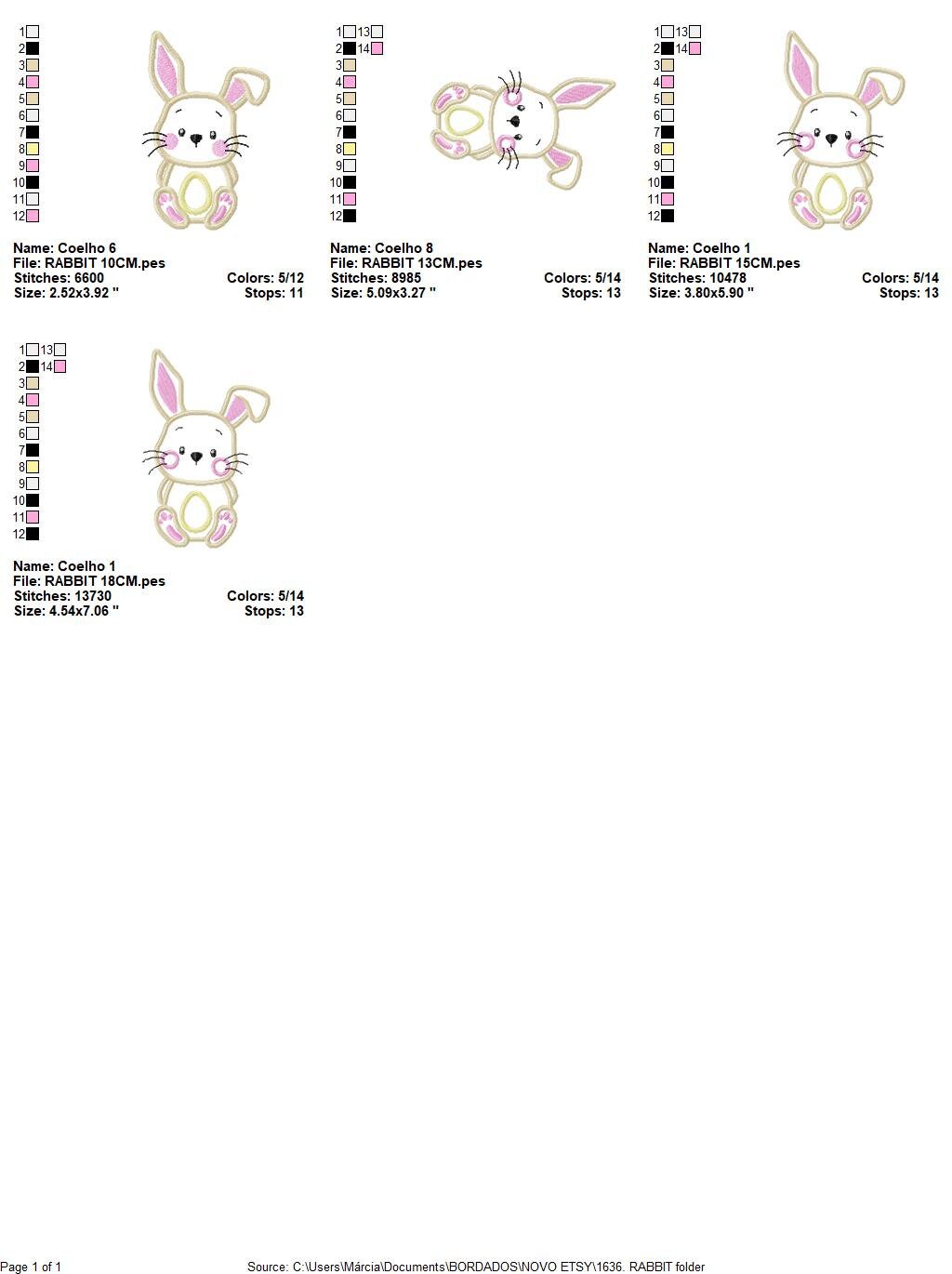 Bunny embroidery design - Rabbit embroidery designs machine embroidery pattern - Baby boy embroidery file - Rabbit applique Easter download