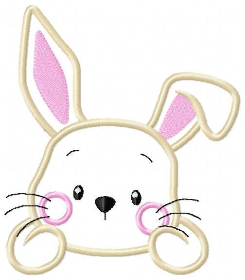 Bunny embroidery design - Rabbit embroidery designs machine embroidery pattern - Baby boy embroidery file - Rabbit applique Easter download