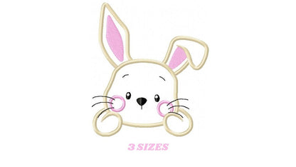Bunny embroidery design - Rabbit embroidery designs machine embroidery pattern - Baby boy embroidery file - Rabbit applique Easter download