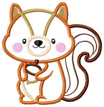 Squirrel embroidery design - Animal embroidery designs machine embroidery pattern - Woodland animals embroidery file - instant download pes