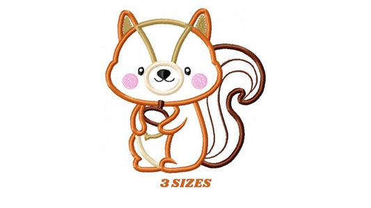 Squirrel embroidery design - Animal embroidery designs machine embroidery pattern - Woodland animals embroidery file - instant download pes