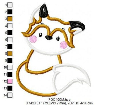 Fox embroidery designs - Red Fox embroidery design machine embroidery pattern - Animal embroidery - Red fox applique design boy embroidery