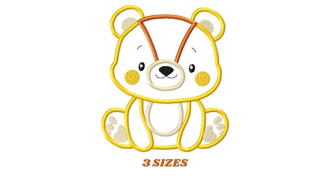 Bear embroidery designs - Teddy embroidery design machine embroidery pattern - Baby Boy embroidery file - instant download bear applique Marcia Embroidery