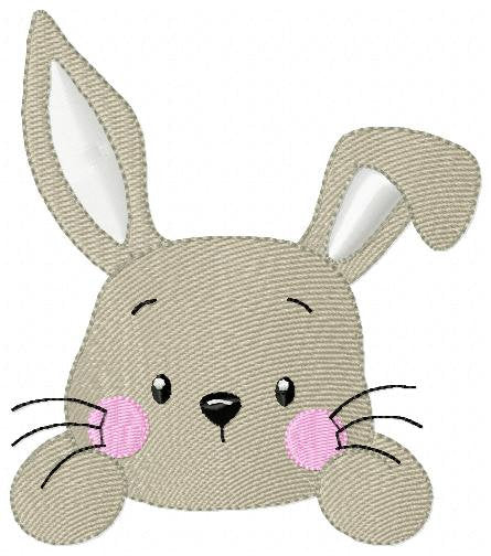 Bunny face embroidery design - Rabbit embroidery designs machine embroidery pattern - Baby boy embroidery file - Easter Rabbit pes jef vp3 Marcia Embroidery