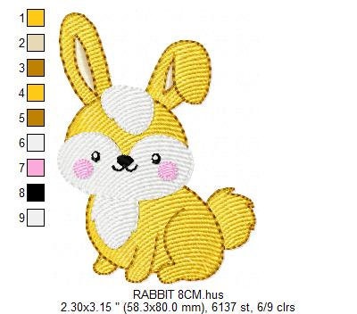Easter Bunny embroidery design - Rabbit embroidery designs machine embroidery pattern - Baby boy embroidery file - instant download pes jef Marcia Embroidery