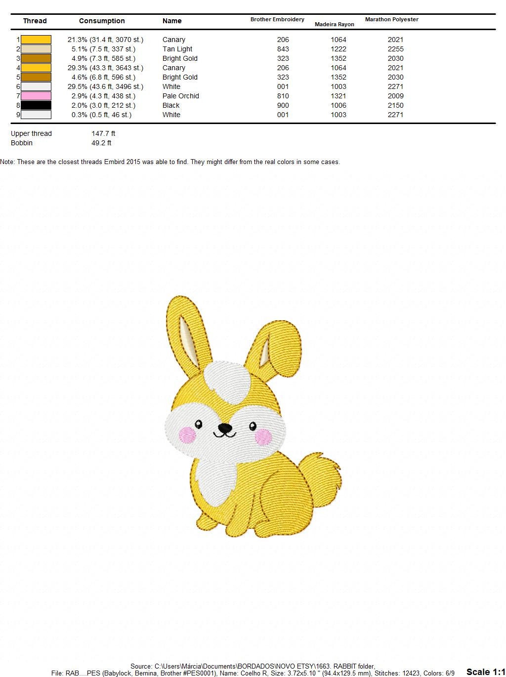 Easter Bunny embroidery design - Rabbit embroidery designs machine embroidery pattern - Baby boy embroidery file - instant download pes jef Marcia Embroidery