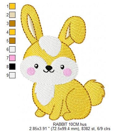 Easter Bunny embroidery design - Rabbit embroidery designs machine embroidery pattern - Baby boy embroidery file - instant download pes jef Marcia Embroidery