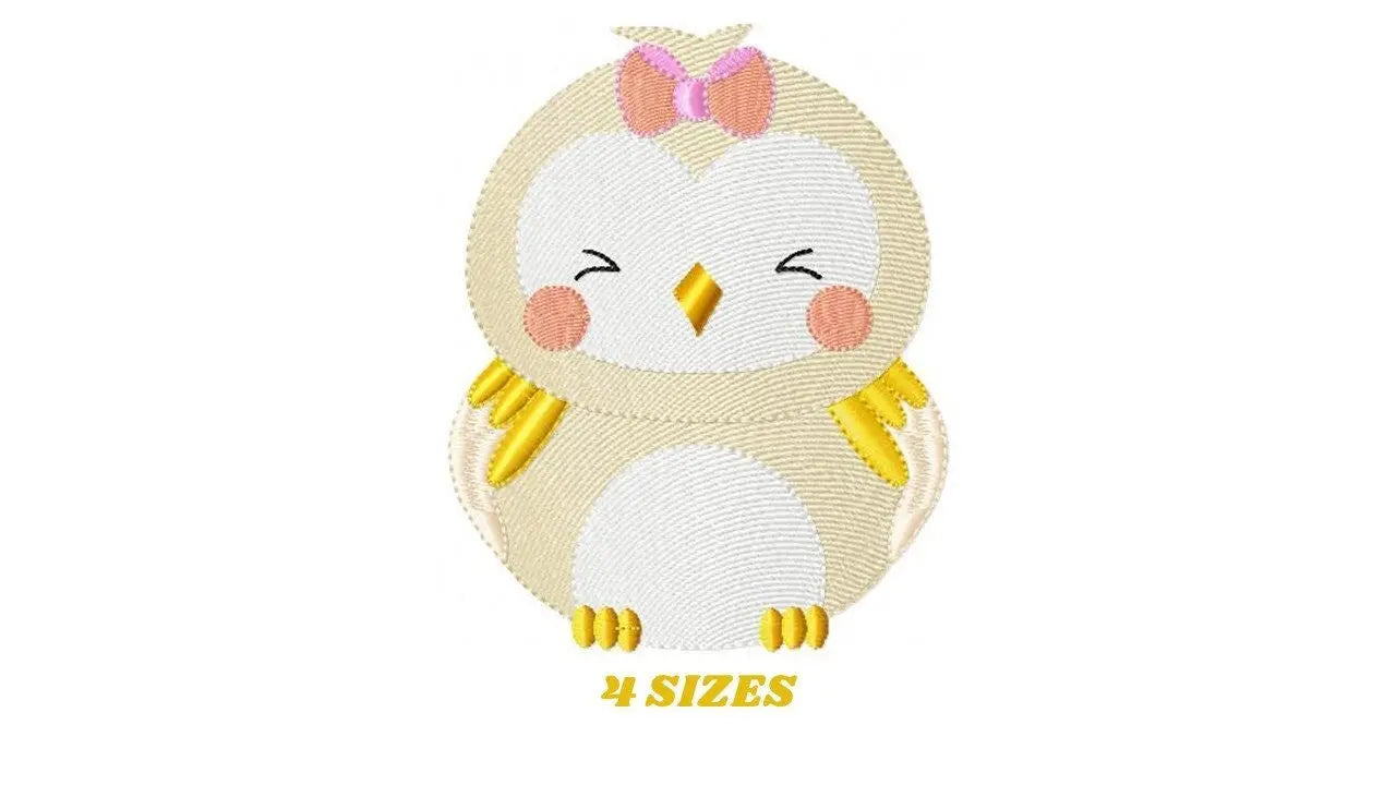 Owl embroidery design - Bird embroidery design machine embroidery pattern - Birdie embroidery file Marcia Embroidery