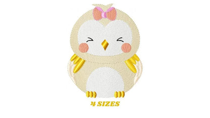 Owl embroidery design - Bird embroidery design machine embroidery pattern - Birdie embroidery file Marcia Embroidery