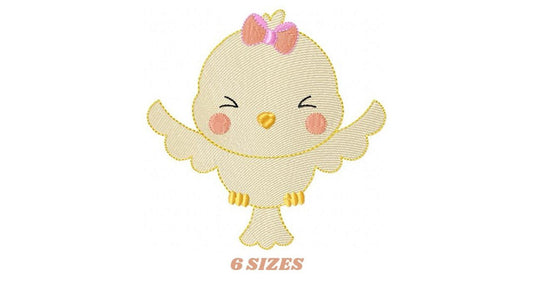 Bird embroidery designs - Baby girl embroidery design machine embroidery pattern - instant download - Owl animal embroidery file digital pes